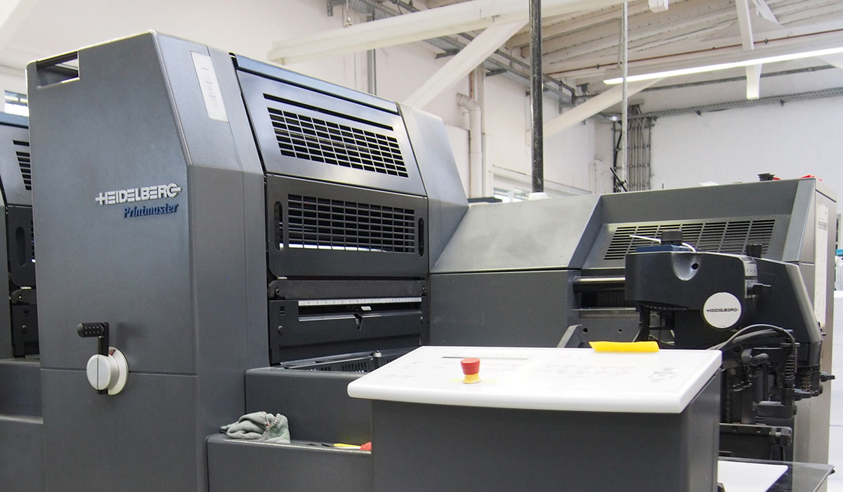 Offsetdruck Druckmaschine